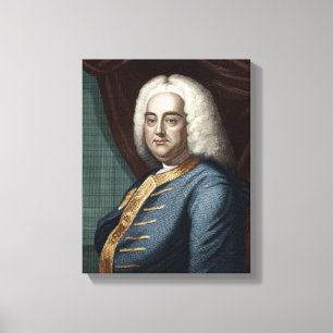 Toile George Frederic Handel, gravé par Thomson