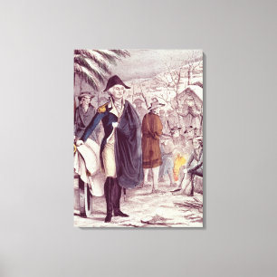 Toile George Washington à Valley Forge