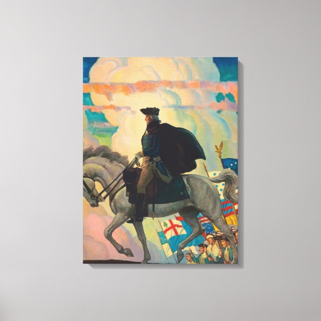Toile George Washington par Newell Convers Wyeth (Recto)