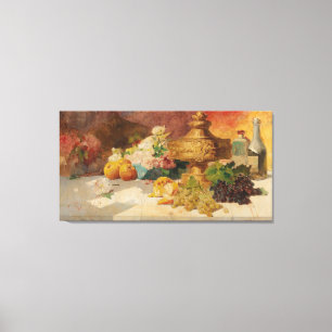 Toile Georges Jeannin Grande vie morte avec des fruits