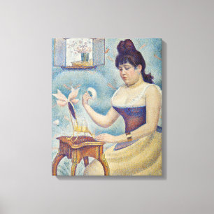 Toile Georges Seurat - Jeune Femme se Poudrant