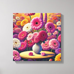 Toile Gerbera Daisy Charme