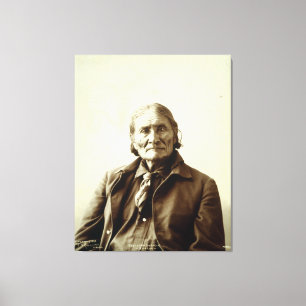 Toile Geronimo (Guiyatle) Apache Amérindiens