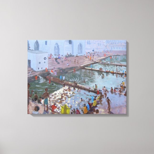 Toile ghats de Pushkar Rajasthan (Recto)