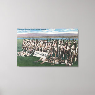 Toile Gillette, WY - Où l'Antelope Roam