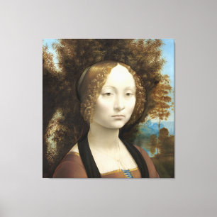 Toile Ginevra de' Benci Leonardo da Vinci
