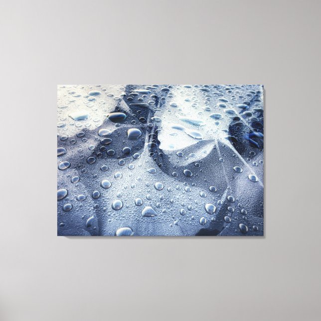 Toile Gingko Feuille et Raindrops (Recto)