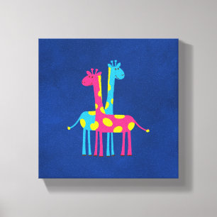 Toile Giraffes de cartons mignons