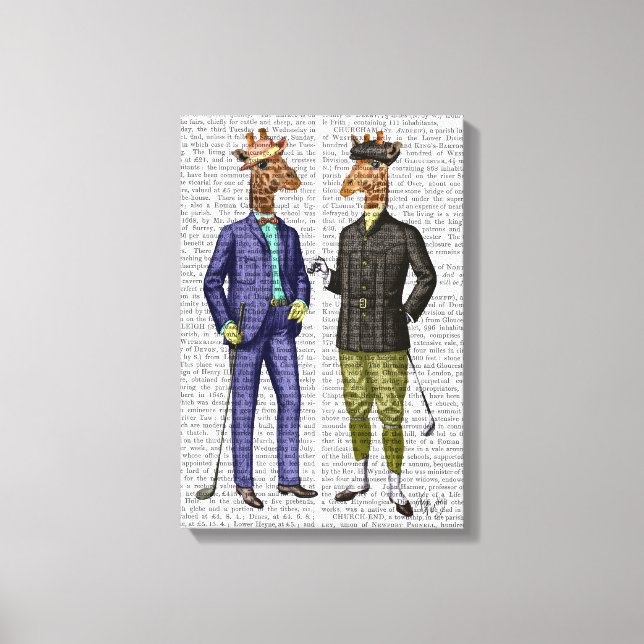 Toile Giraffes de golf (Recto)