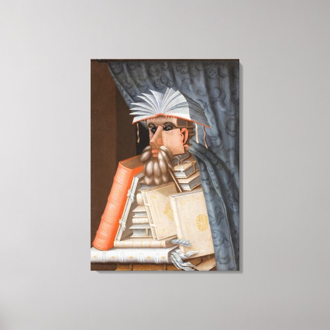 Toile Giuseppe Arcimboldo - Le Bibliothécaire (Recto)
