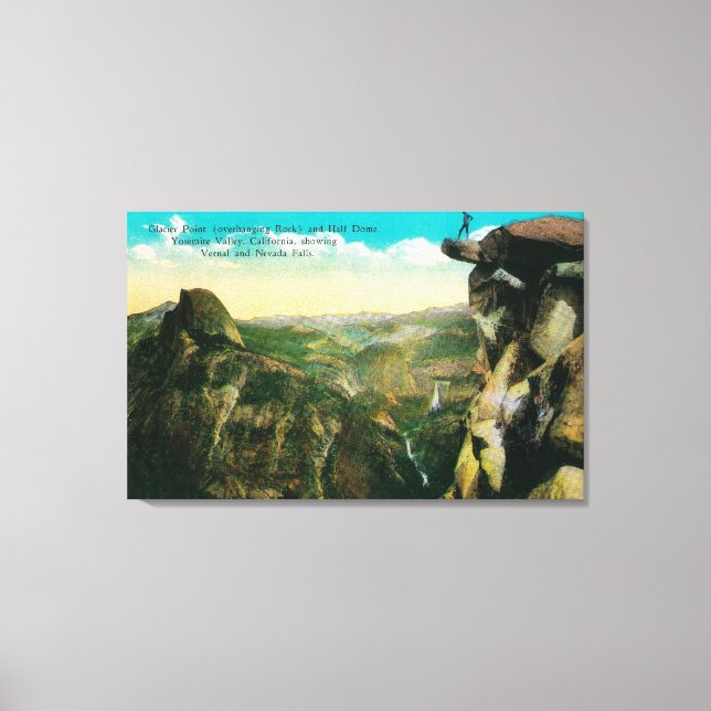 Toile Glacier Point, Half Dome et Yosemite Valley (Recto)