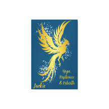 Glam Gold Phoenix Silver Parties scintillant Monog