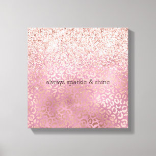 Toile Glam Pink Glitzy Parties scintillant Empreinte de 