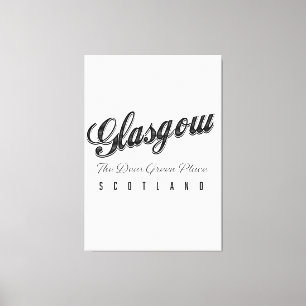 Toile Glasgow Écosse "L'endroit vert cher"