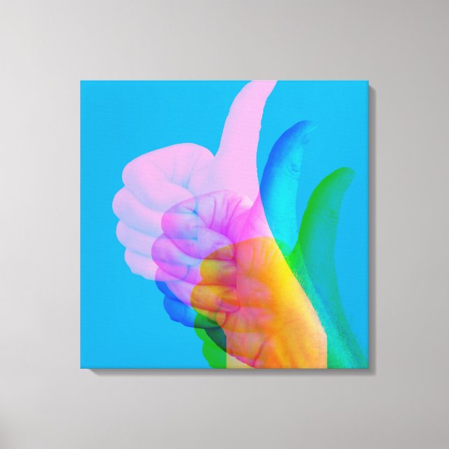 Toile GLITCH ART sur l'impression de la zone de travail  (Recto)