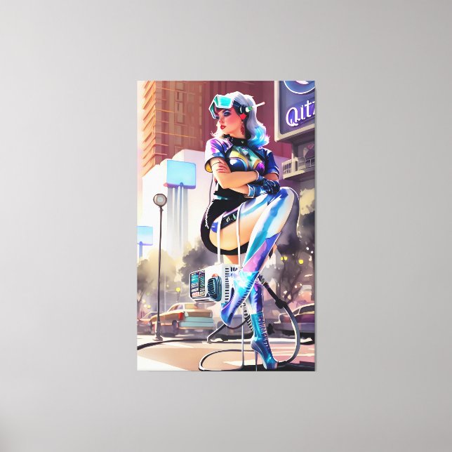 Toile Glitz, Qitz et Glamor Ken Gage Art (Recto)