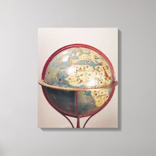 Toile Globe terrestre, montrant l'Océan Indien