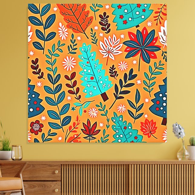 Toile Glowing Christmas Pattern Design (Insitu(Salon))