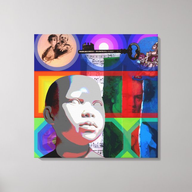 Toile GMT 24 H Projet Beethoven Cadres psychédéliques S  (Recto)