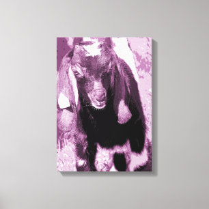 Toile Goat Kid dans les tons violets