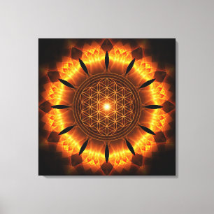 Toile golan power mandala flower of life