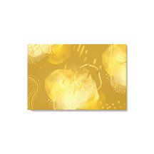 Gold Abstrait élégant enveloppé Canva Art