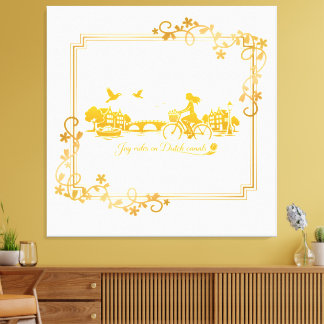 Toile Gold Amsterdam Arched Bridges Charm