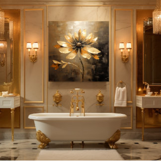 Toile Gold Daisy