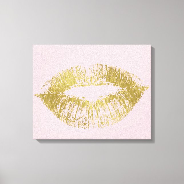 Toile Gold Kiss Lips (Recto)
