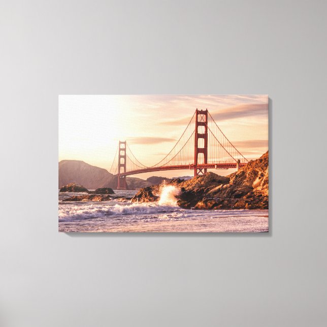 Toile Golden Gate Bridge de Baker Beach (Recto)