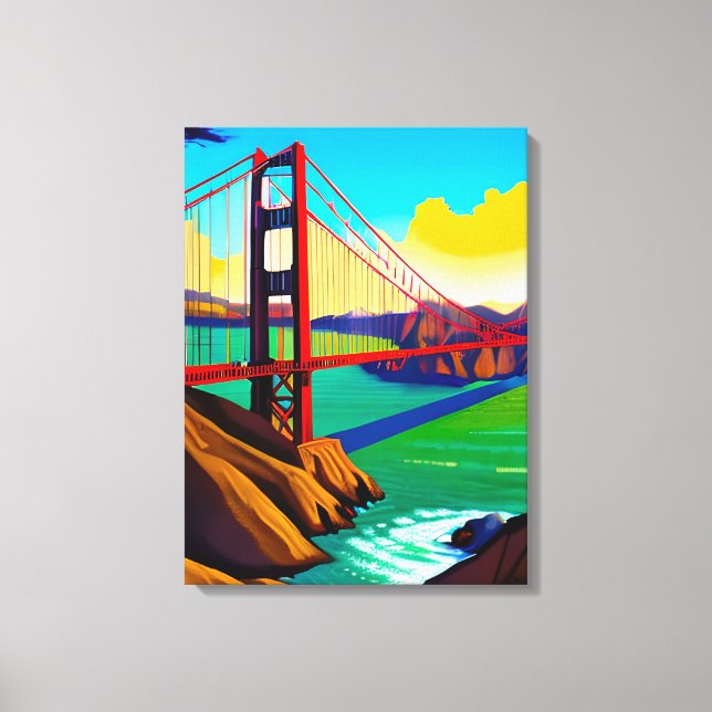 Toile Golden Gate Bridge, San Francisco (Recto)