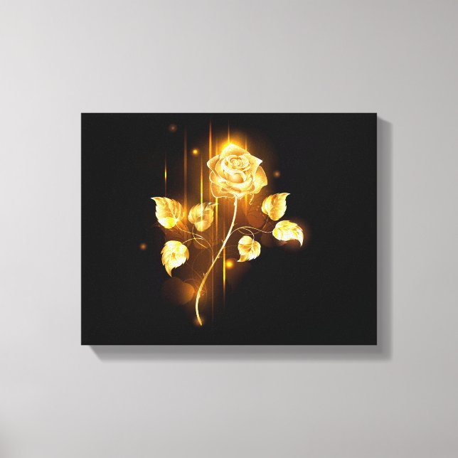 Toile Golden rose ( gold rose ) (Recto)