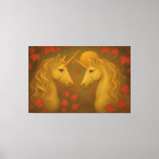 Toile Golden Unicorn Lovers – Ultra Premium Fine Art Can