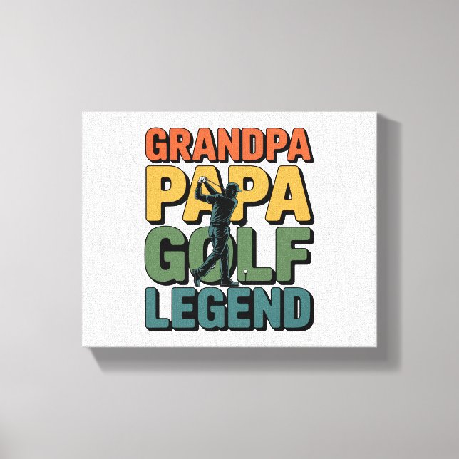 Toile Golf Legend Grand Papa (Recto)