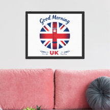 Good Morning UK - Union Jack & London Téléphone Bo