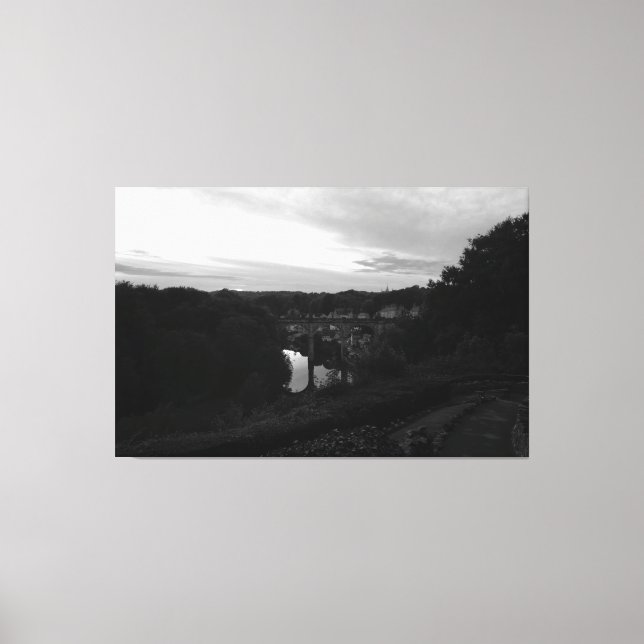 Toile Gorge de la Nidd au crépuscule (Recto)