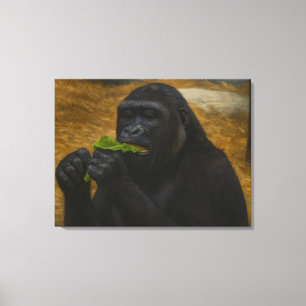 Toile Gorilla Grace - Portrait réaliste de la faune