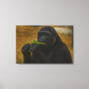 Toile Gorilla Grace - Portrait réaliste de la faune