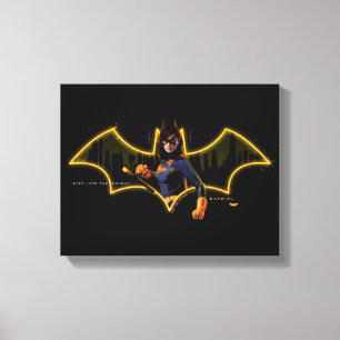 Toile Gotham Knights Batgirl en logo