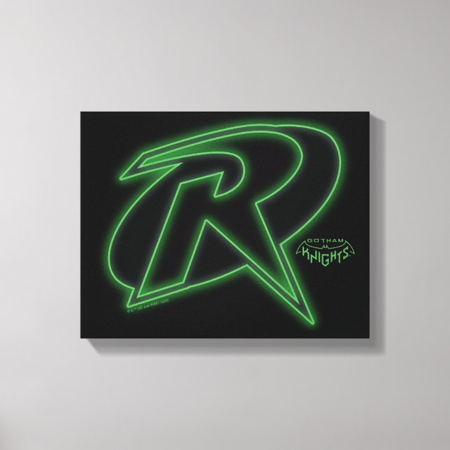 Toile Gotham Knights Robin Logo (Recto)