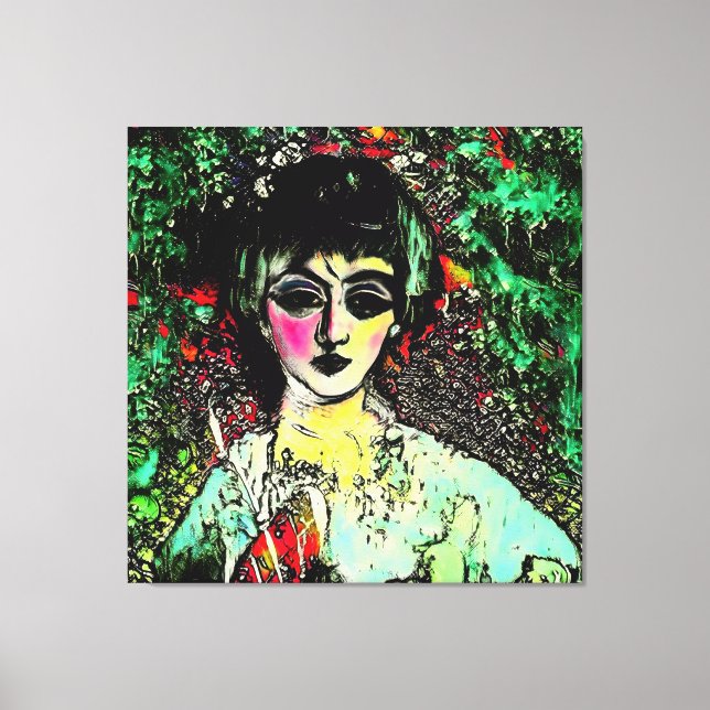 Toile Gothic Beauty Portrait  (Recto)