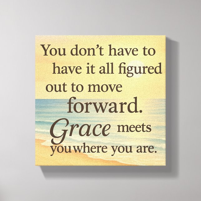 Toile Grace Meets You – Uplifting Ocean-Inspired Canvas  (Recto)