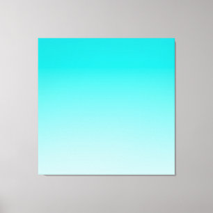 Toile gradient aqueux turquoise