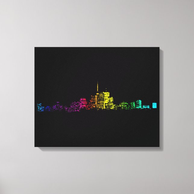 Toile Gradient Skyline de Toronto (Recto)
