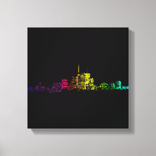 Toile Gradient Skyline de Toronto