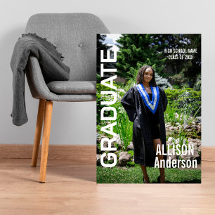 Toile Graduation Trendy Magazine Style Couverture Gradua