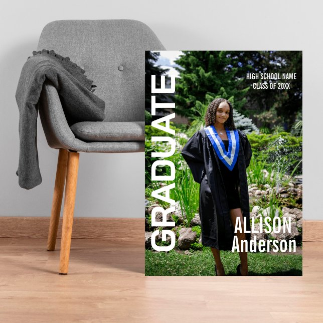 Toile Graduation Trendy Magazine Style Couverture Gradua (Créateur téléchargé)