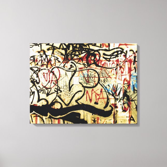 Toile Graffiti sur un mur (Recto)