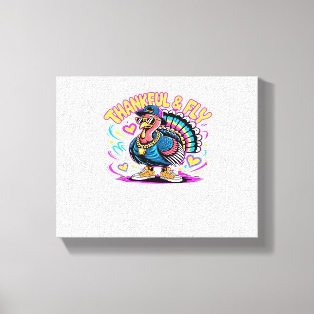 Toile Graffiti Turquie Vibes - Thankful & Fly Cartoon Ar (Recto)
