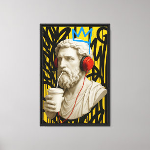 Toile Graffiti urbain Statue Pop Art Canvas Imprimer